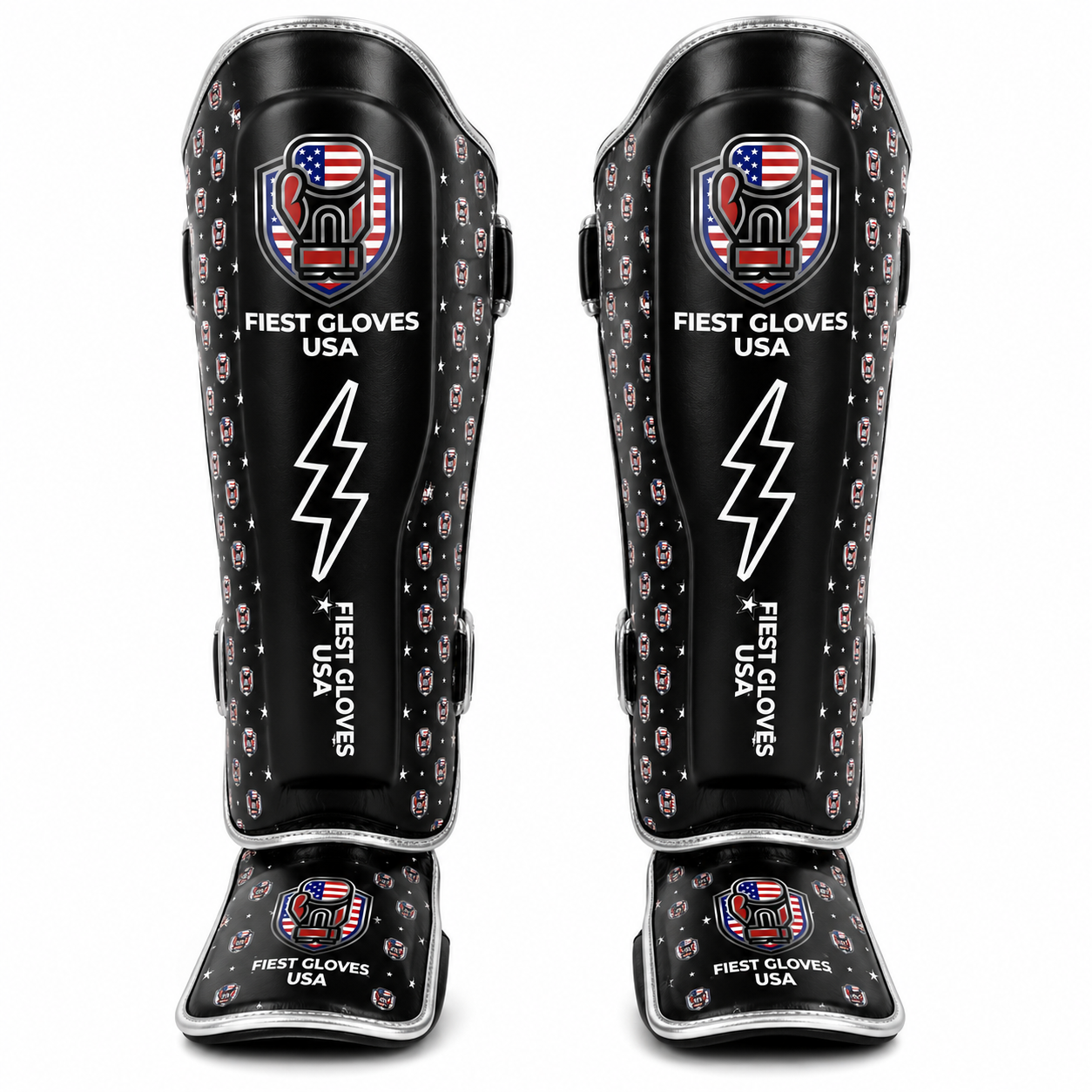 Fiest Gloves USA Stadium Pro Shin Guards – Black