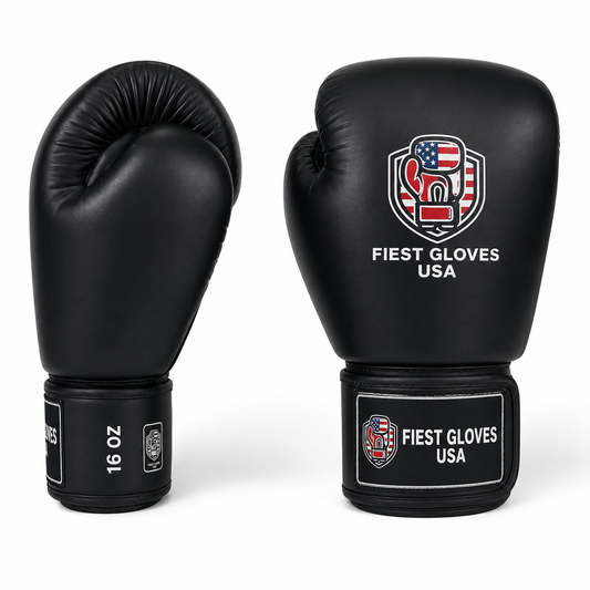 Fiest Gloves USA Championship Muay Thai Gloves – Black