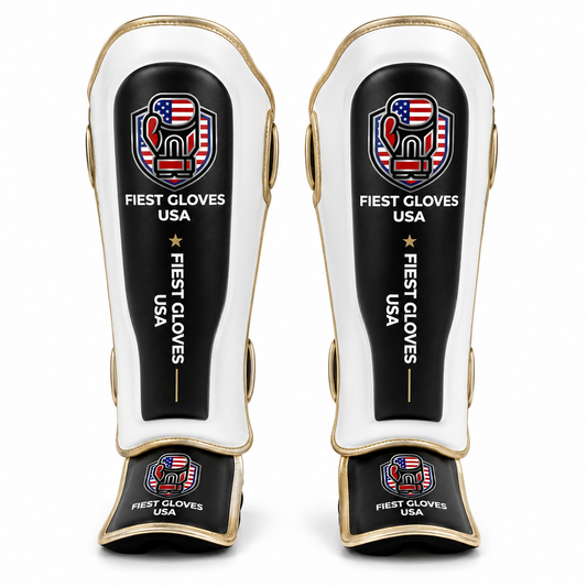 Fiest Gloves USA Original Pro Shin Guards – Gold