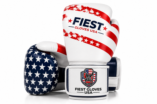 Fiest Gloves USA Patriot Edition Muay Thai Gloves – White/Red/Blue