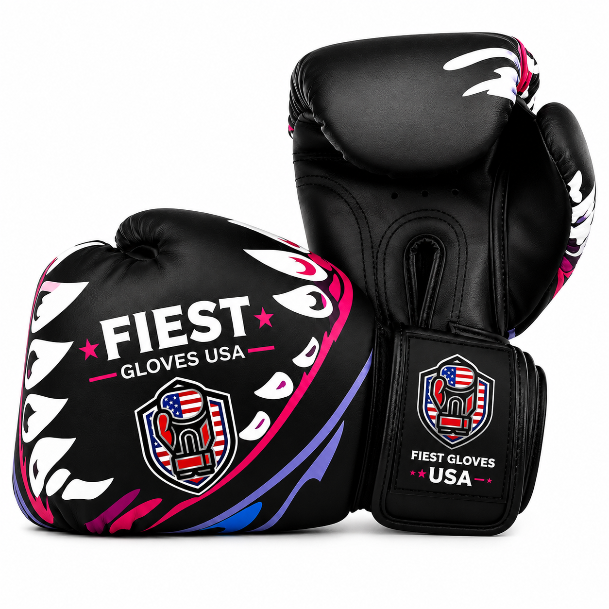 Fiest Gloves USA Shark Strike Pro Muay Thai Gloves – Black/Pink