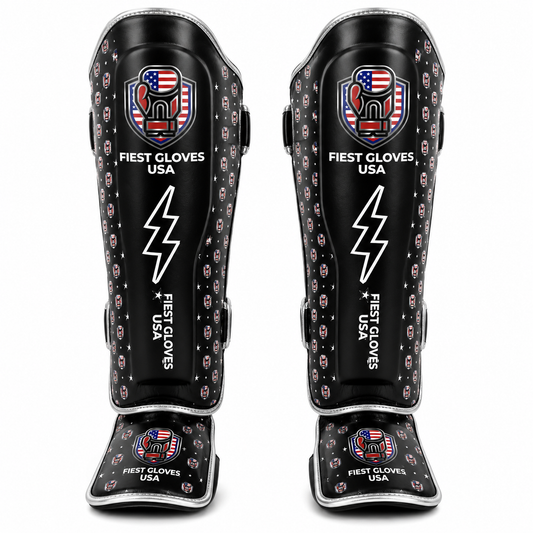 Fiest Gloves USA Stadium Pro Shin Guards – Black